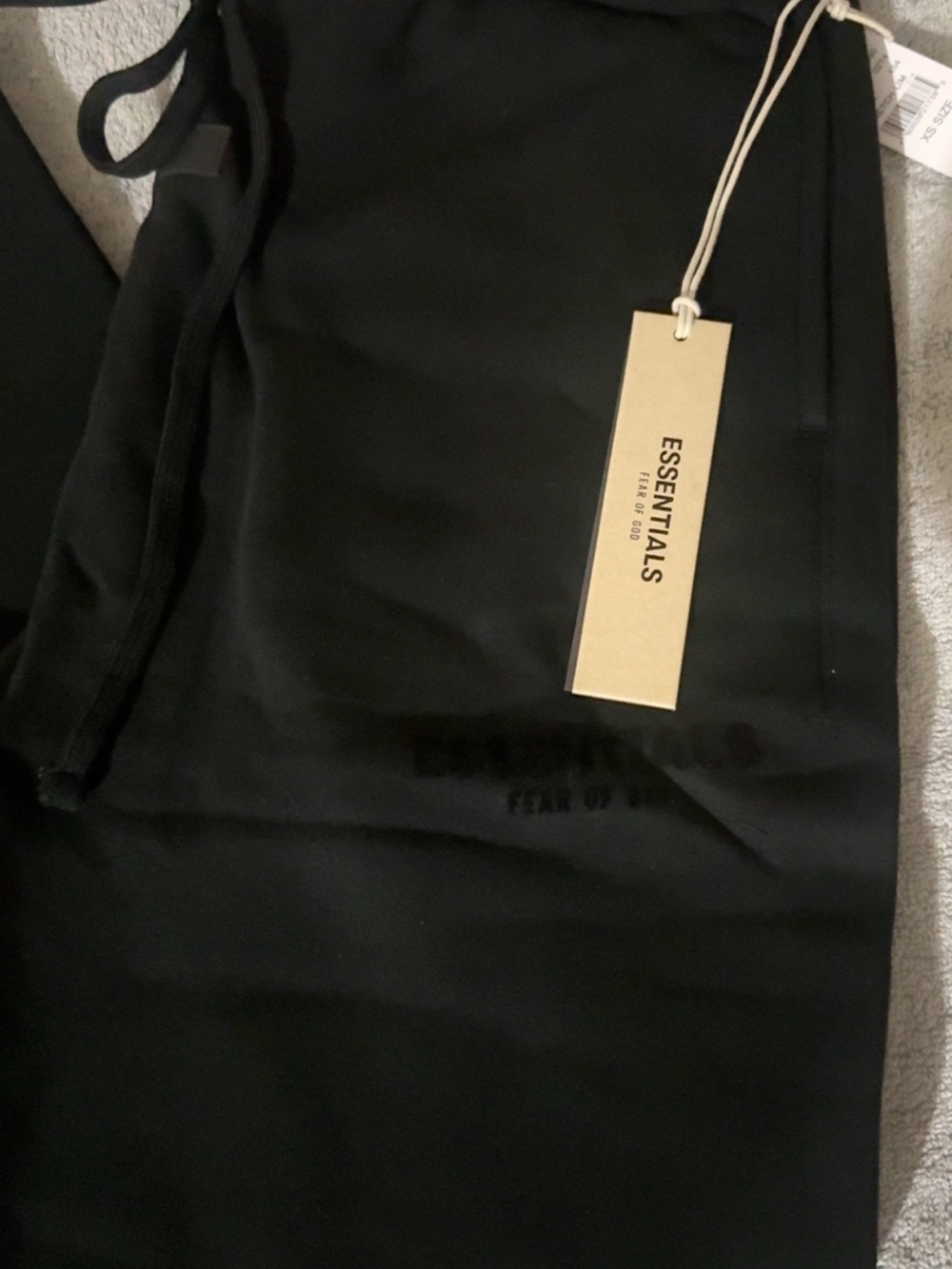 Fear of God Essentials Black Men's Drawstring Sweatpants - Picture 5 of 5